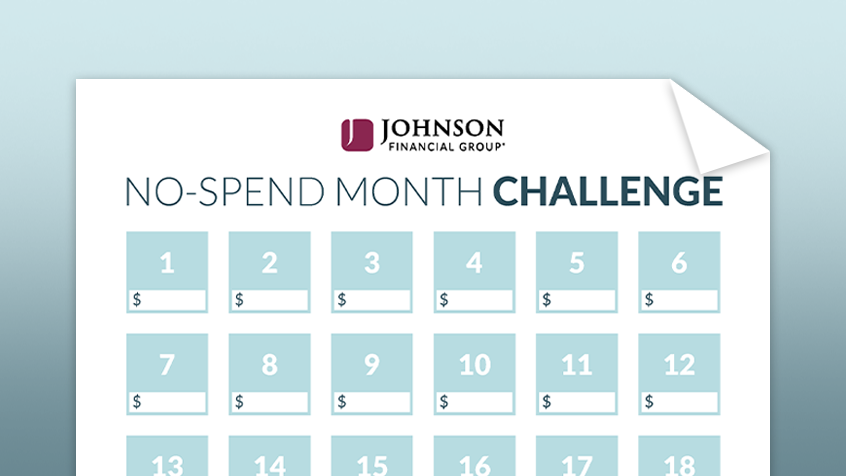 No-Spend Month Challenge downloadable asset